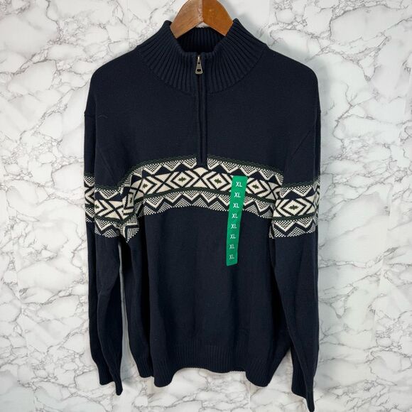 Men’s Sweater sz XL Weatherproof 1/4 Zip Pullover NEW #F900 - Picture 2 of 6